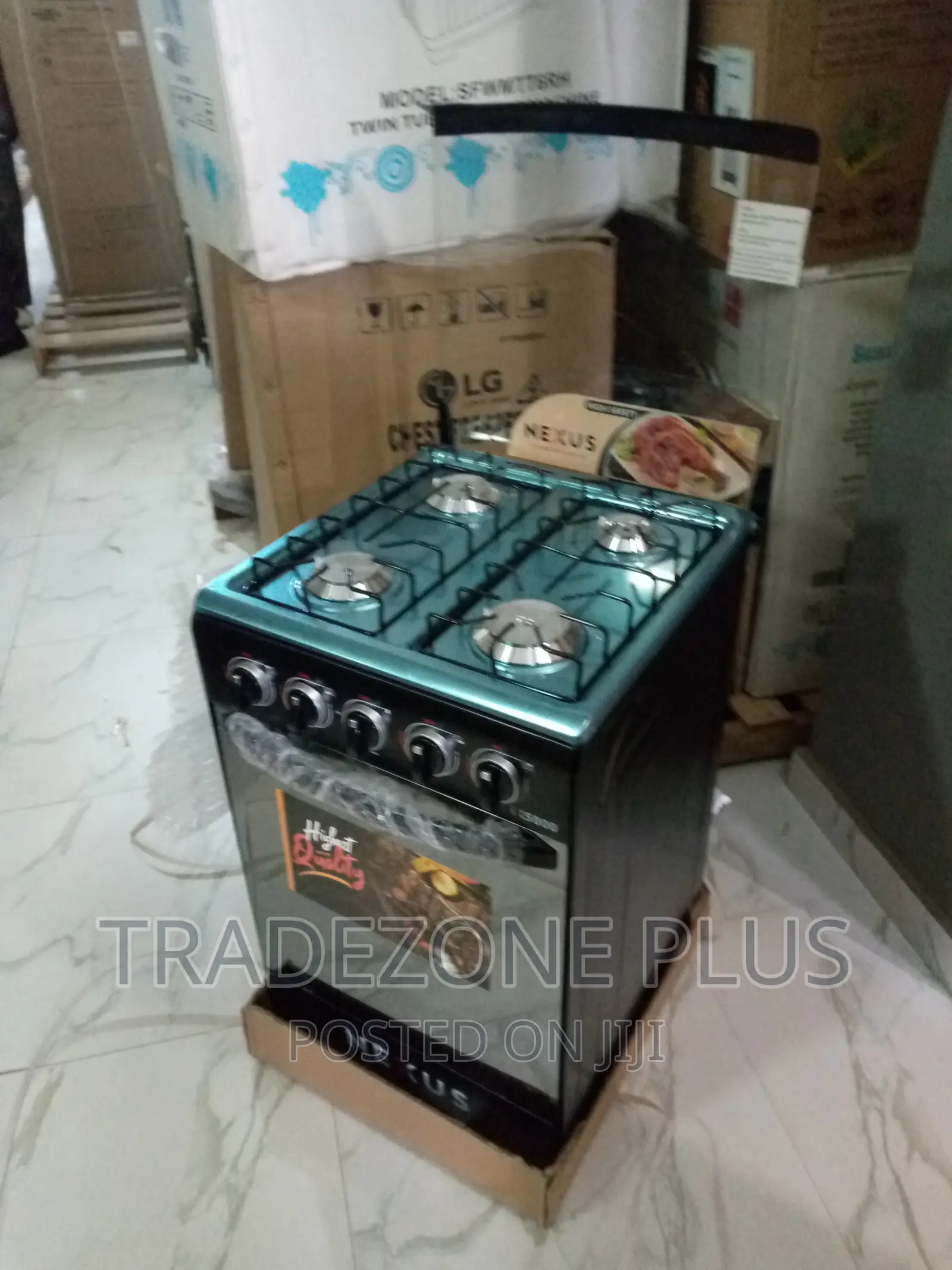 Nexus 4+0 Free Standing Gas Cooker-Nx-5055bc