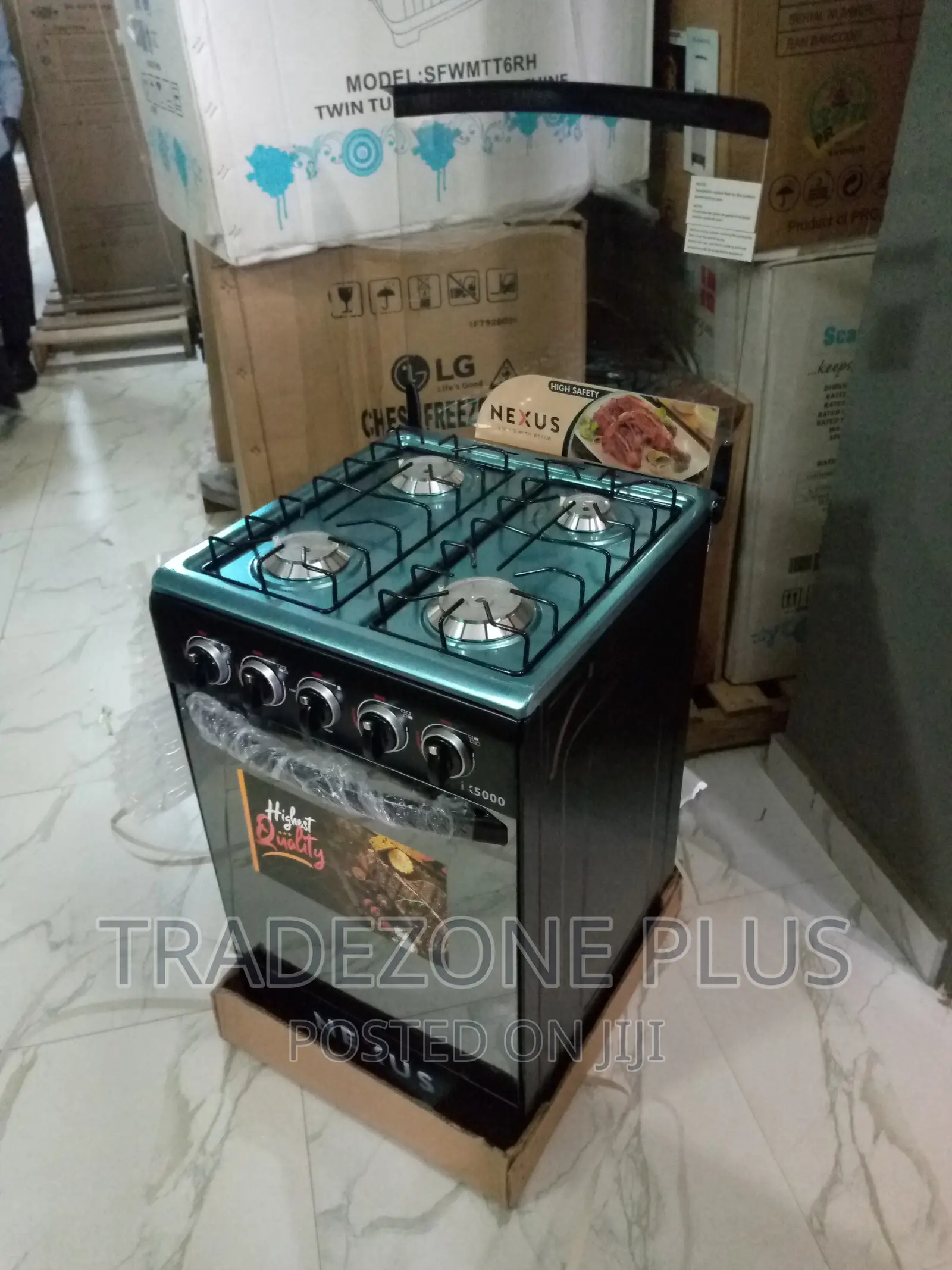Nexus Free Standing 4 Burner Gas Cooker-Nx-5055bc