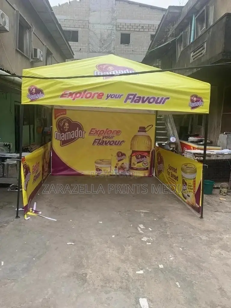 Fully Branded Collapsible Gazebo Production