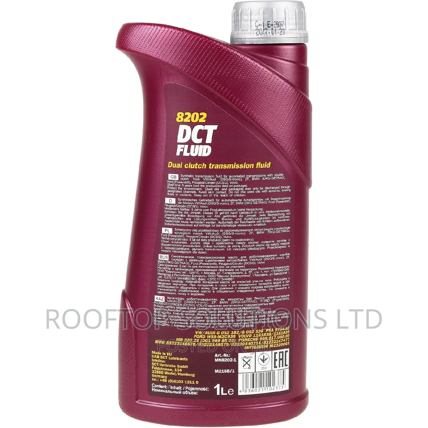 Mannol Full Synthetic Dual Clutch Transmission (Dct) Fluid 1litre