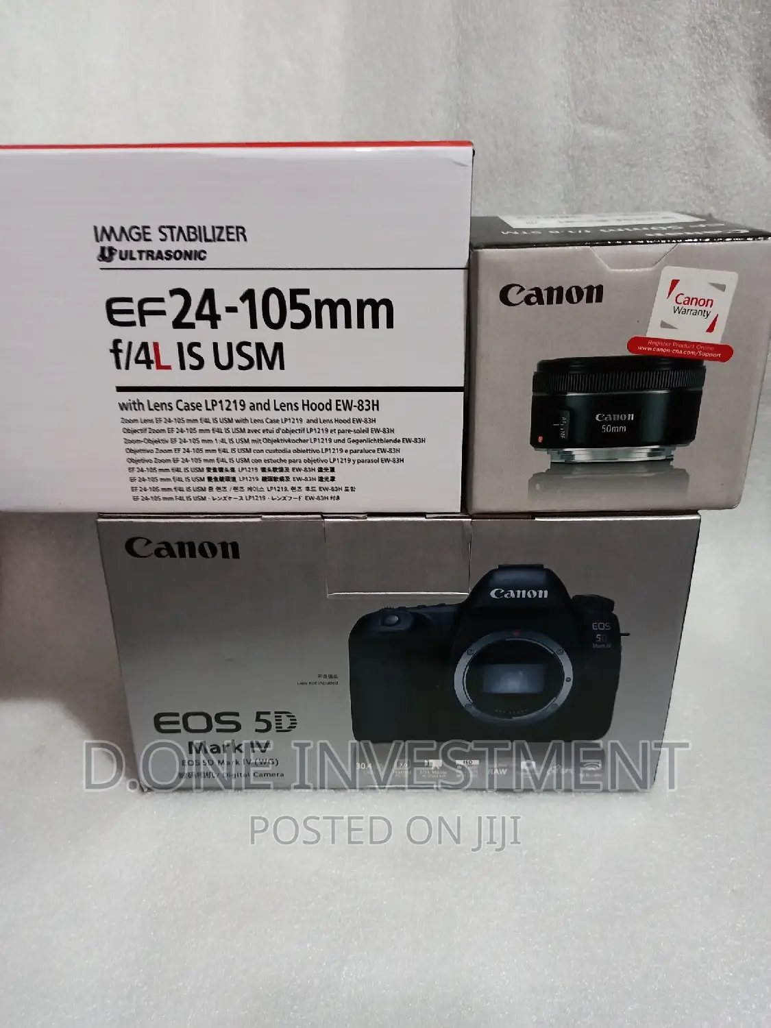 Canon Eos 5d Mark Iv With 24-105mm Lens + Prime Lens 50mm