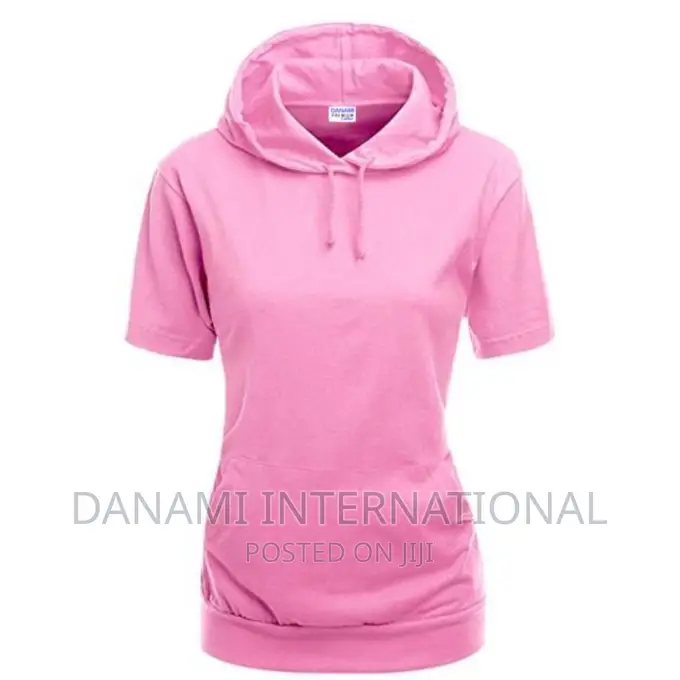 Danami Female Short Sleeve Hooded T-Shirt With Pocket