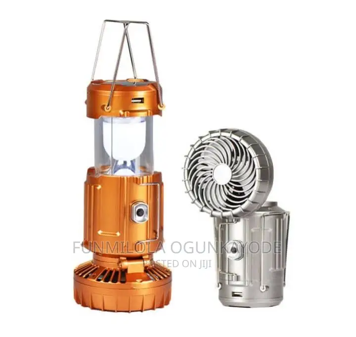 Rechargable Solar Light With Fan