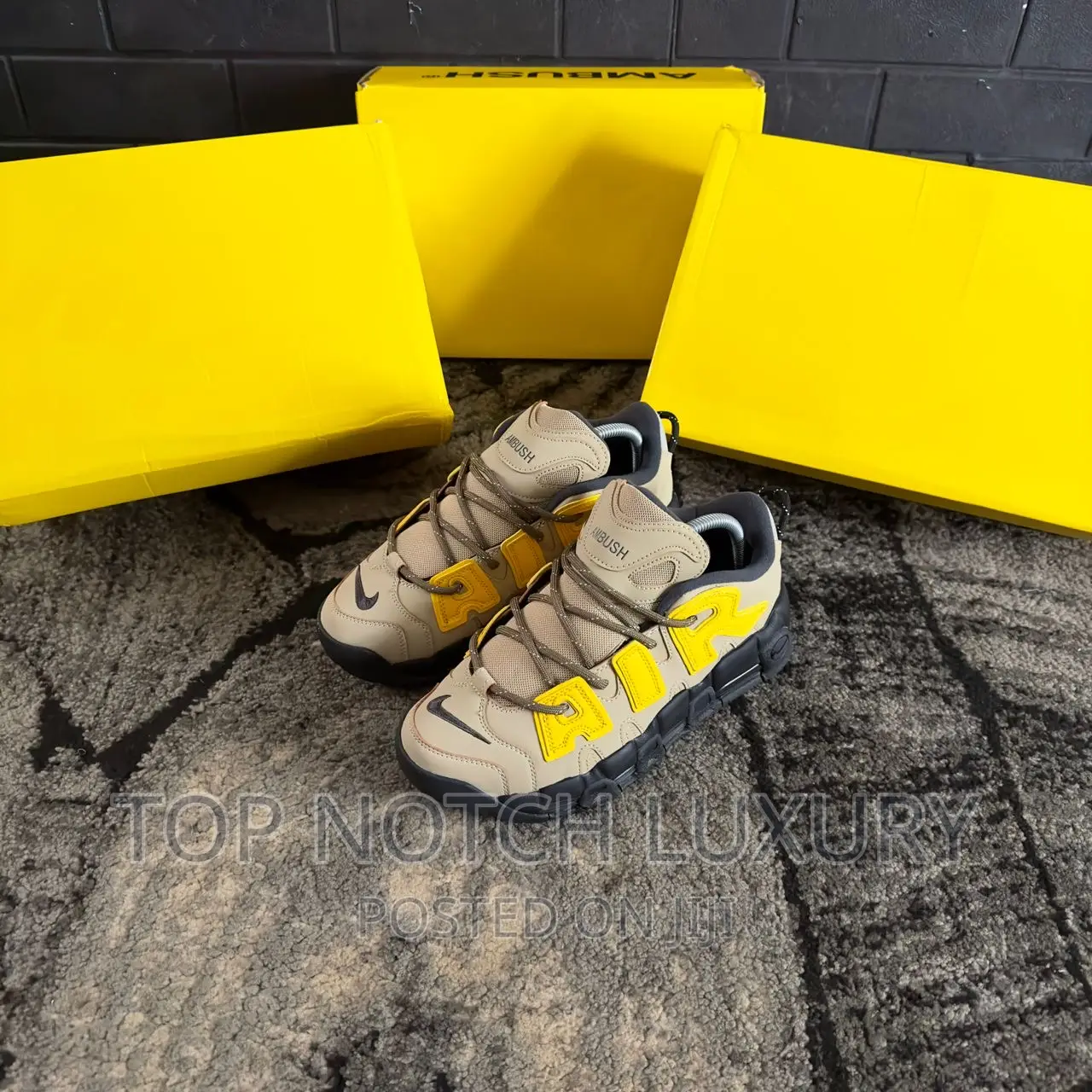 *Ambush X Nike Air More Uptempo Sp Low Black White