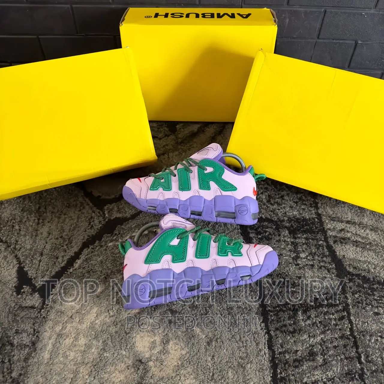 *Ambush X Nike Air More Uptempo Sp Low Black White