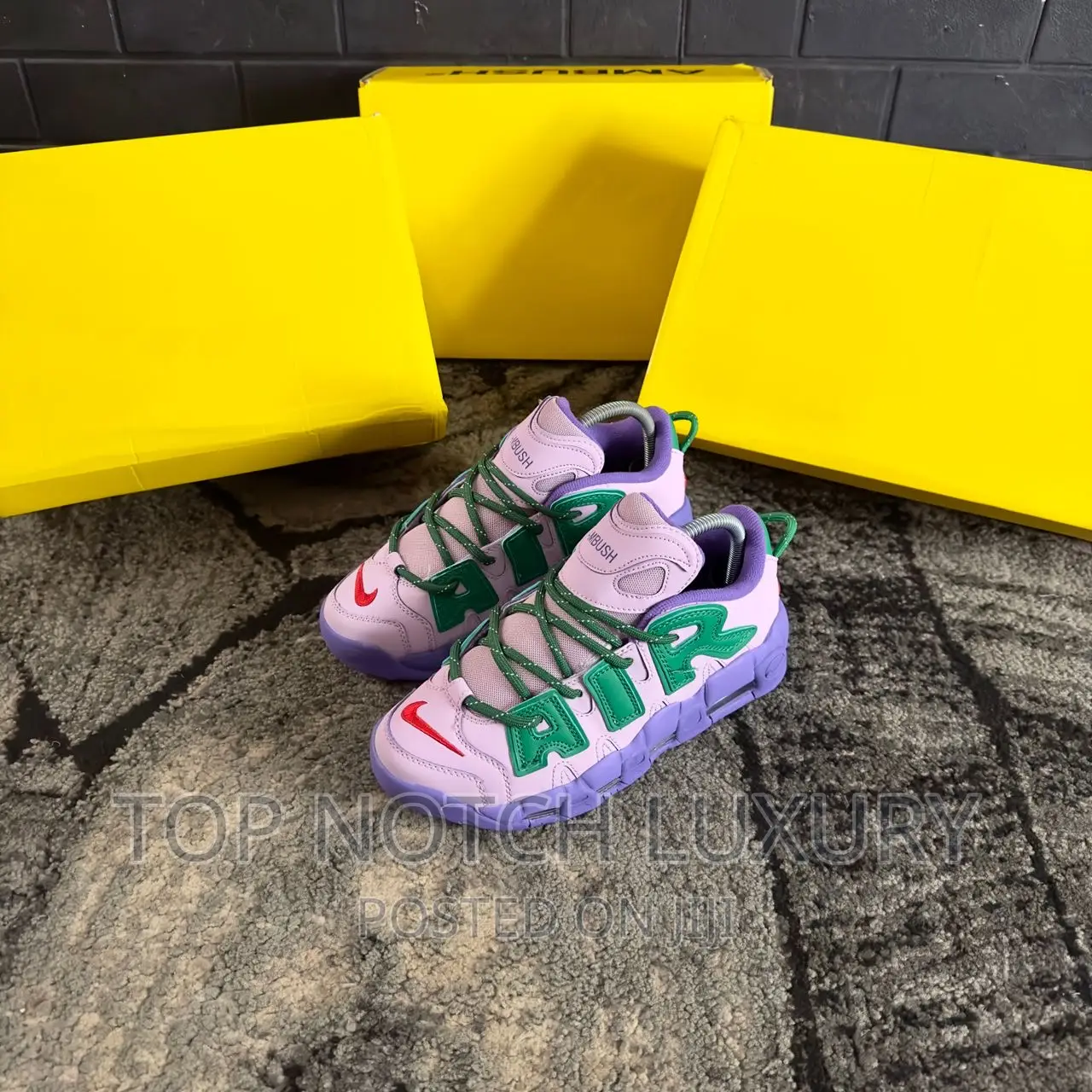 *Ambush X Nike Air More Uptempo Sp Low Black White