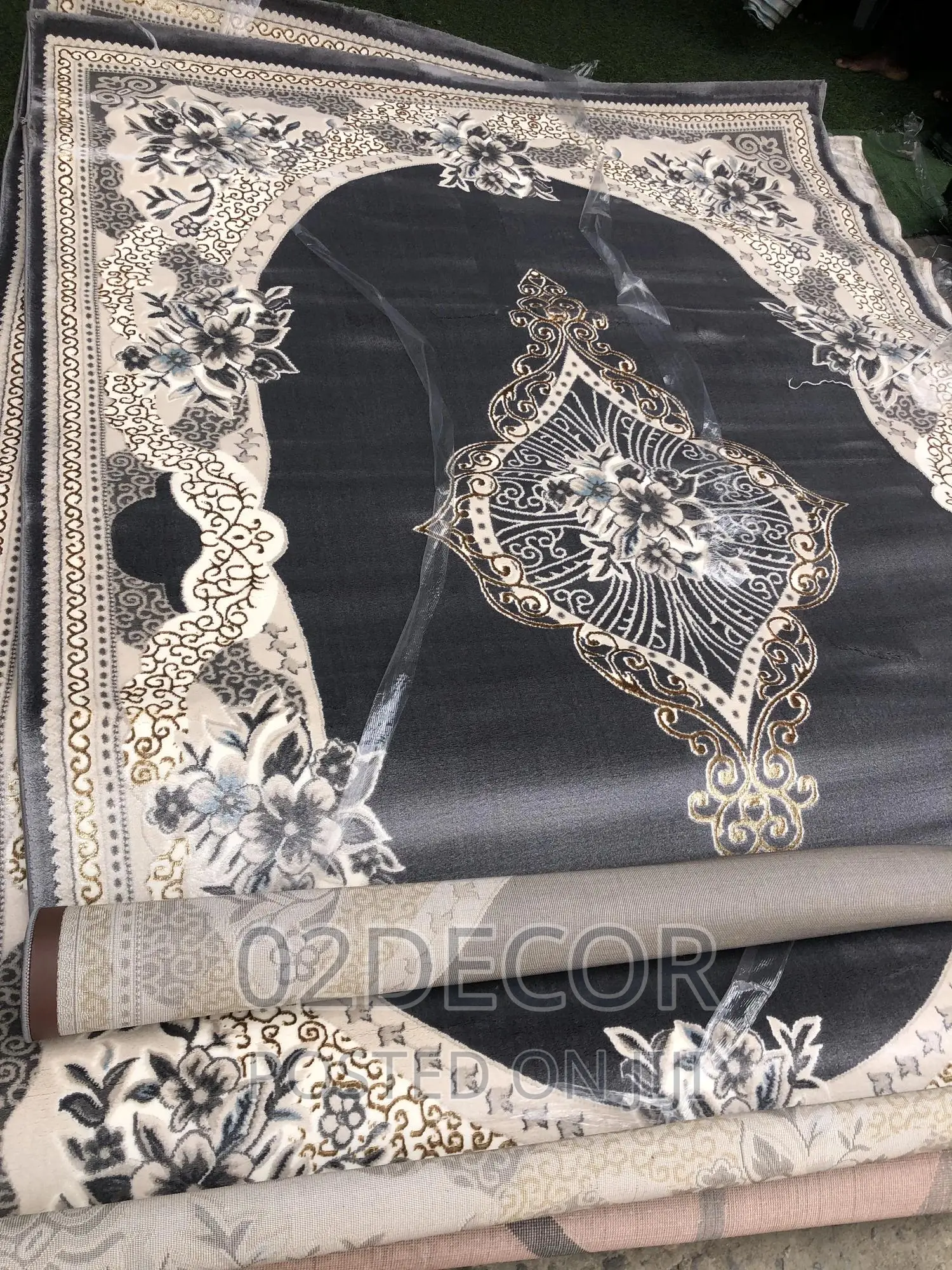 Design Arabian Rugs Grey Color Background (8/11)