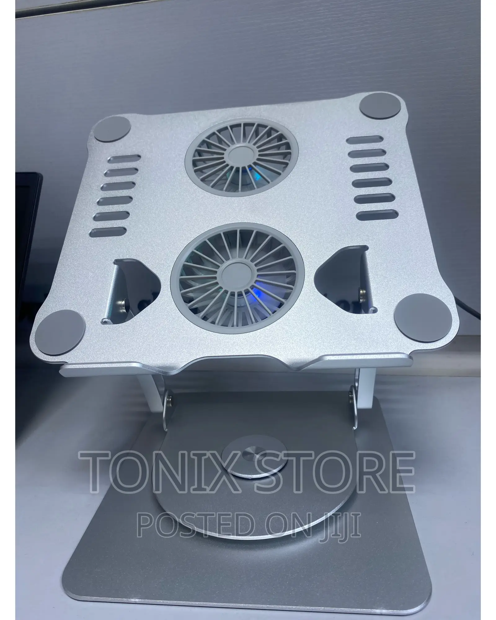 360 Rotatable Universal Laptop Stand With Dual Cooling Fan