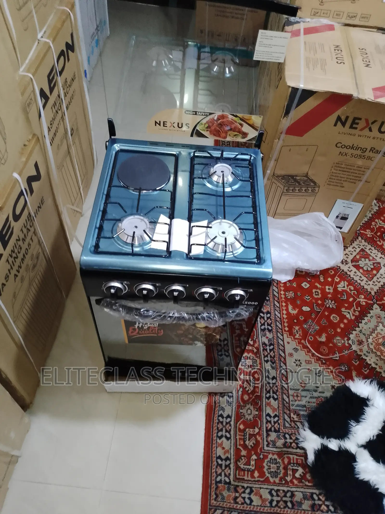 Durable and New Nexus Gas Cooker 3+1 Nx-5055bc