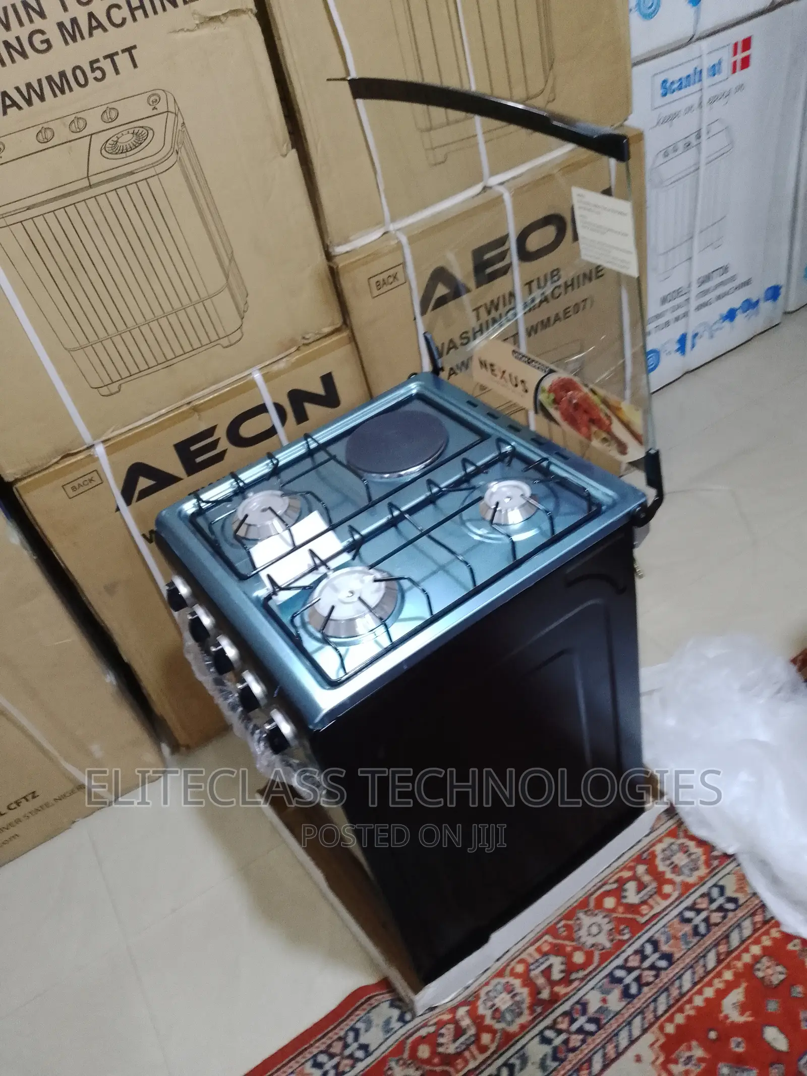 New Nexus Gas Cooker 3+1 Nx-5055bc With Adjustable Legs