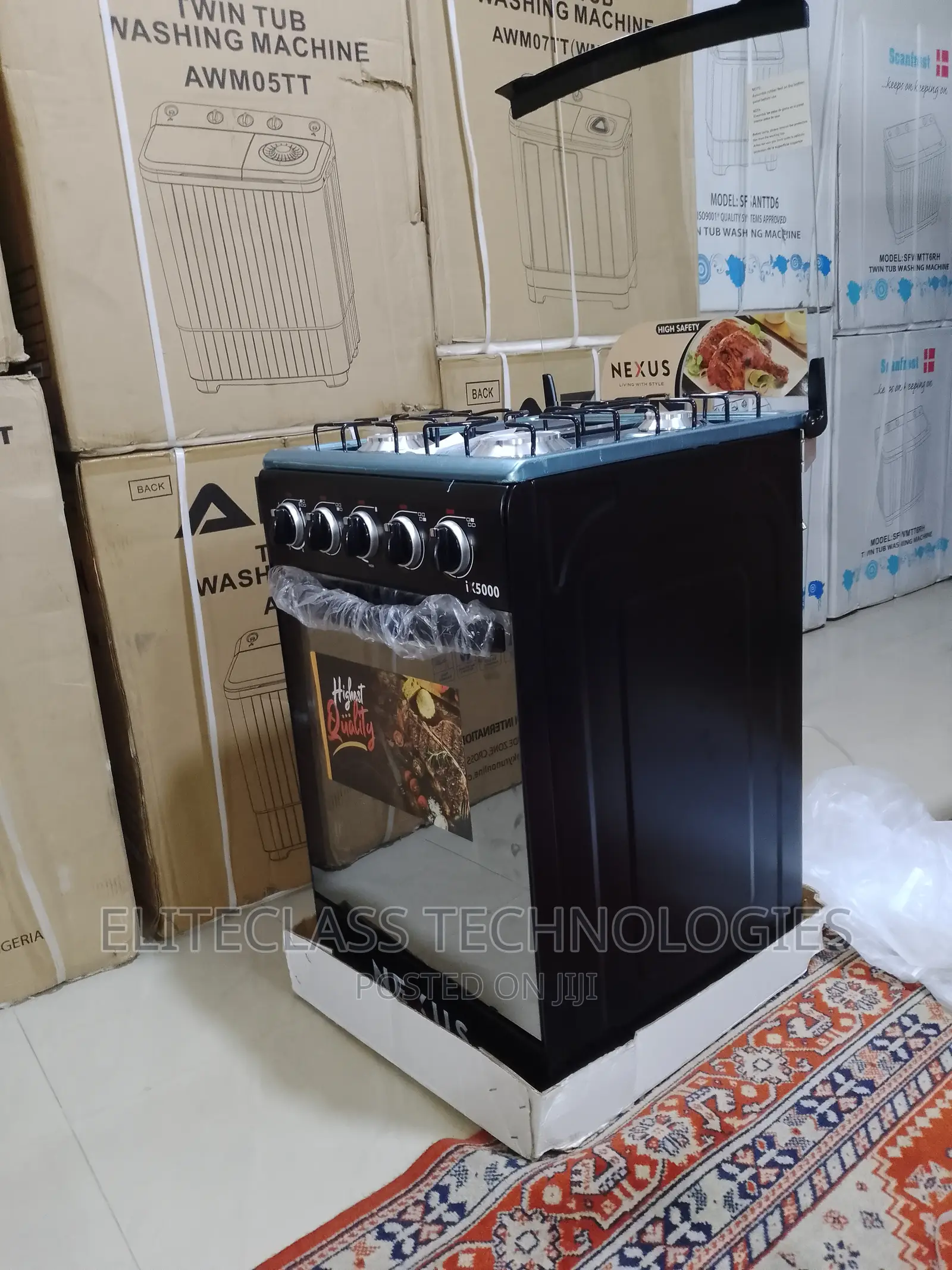 New-Adjustable Legs Nexus Gas Cooker 3+1 Nx-5055bc