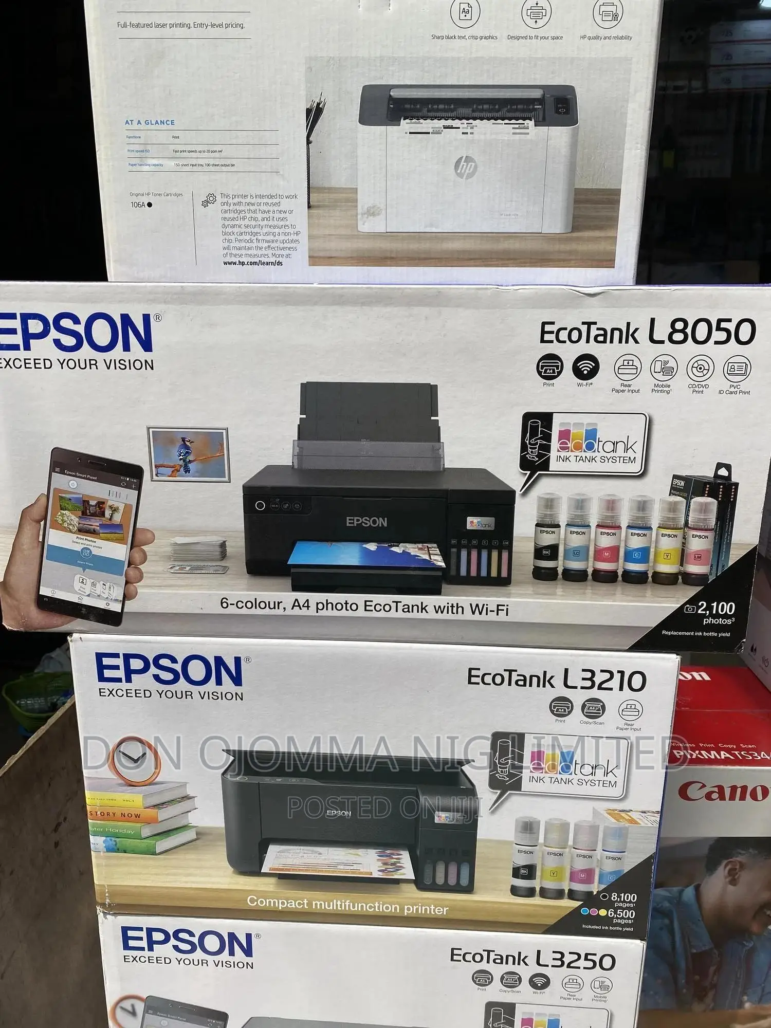 Epson Ecotank L8050 - A4 Size 6 Color Printer