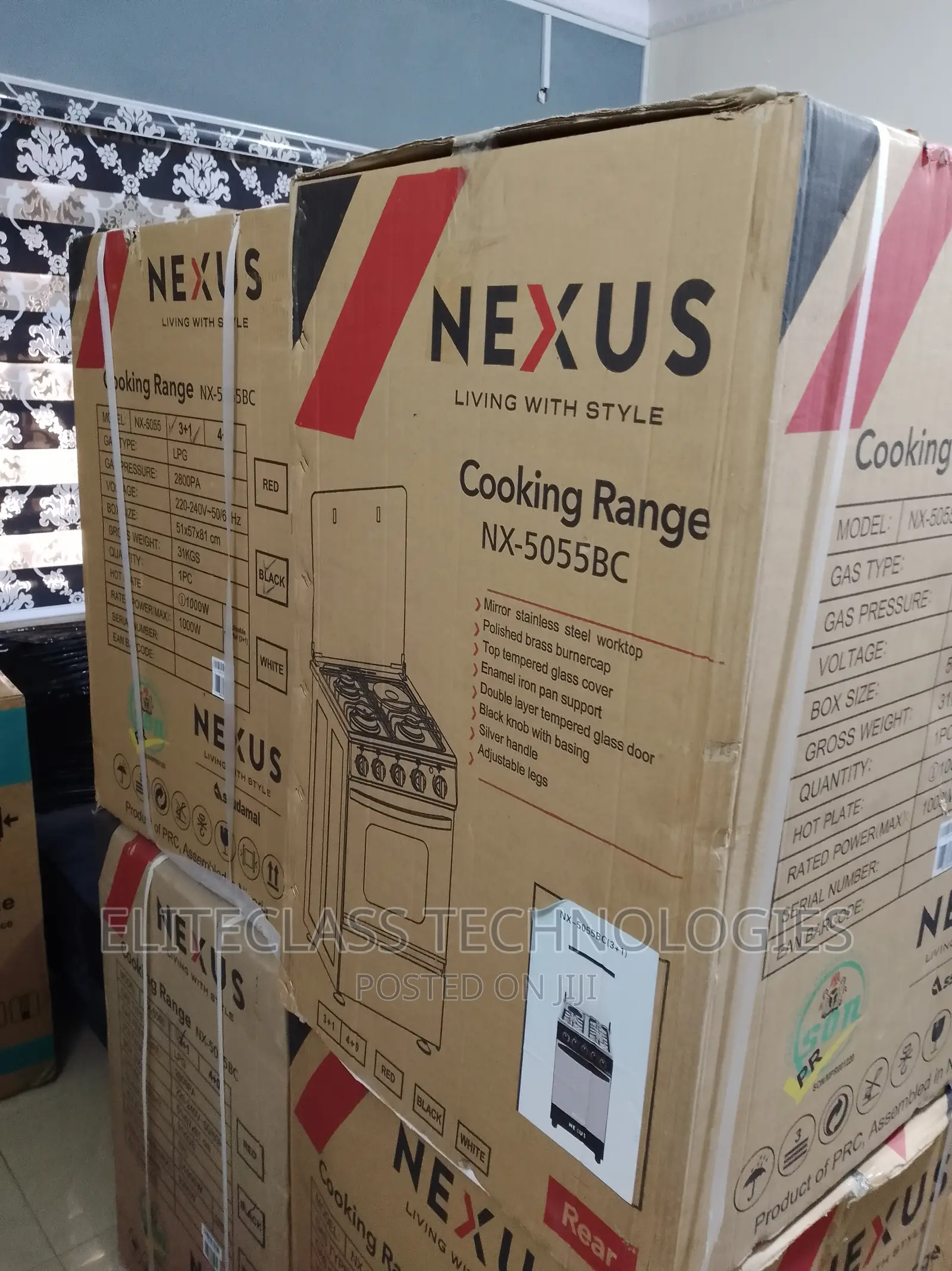 Brand New Nexus Gas Cooker 3+1(Hot Plate) Nx-5055bc