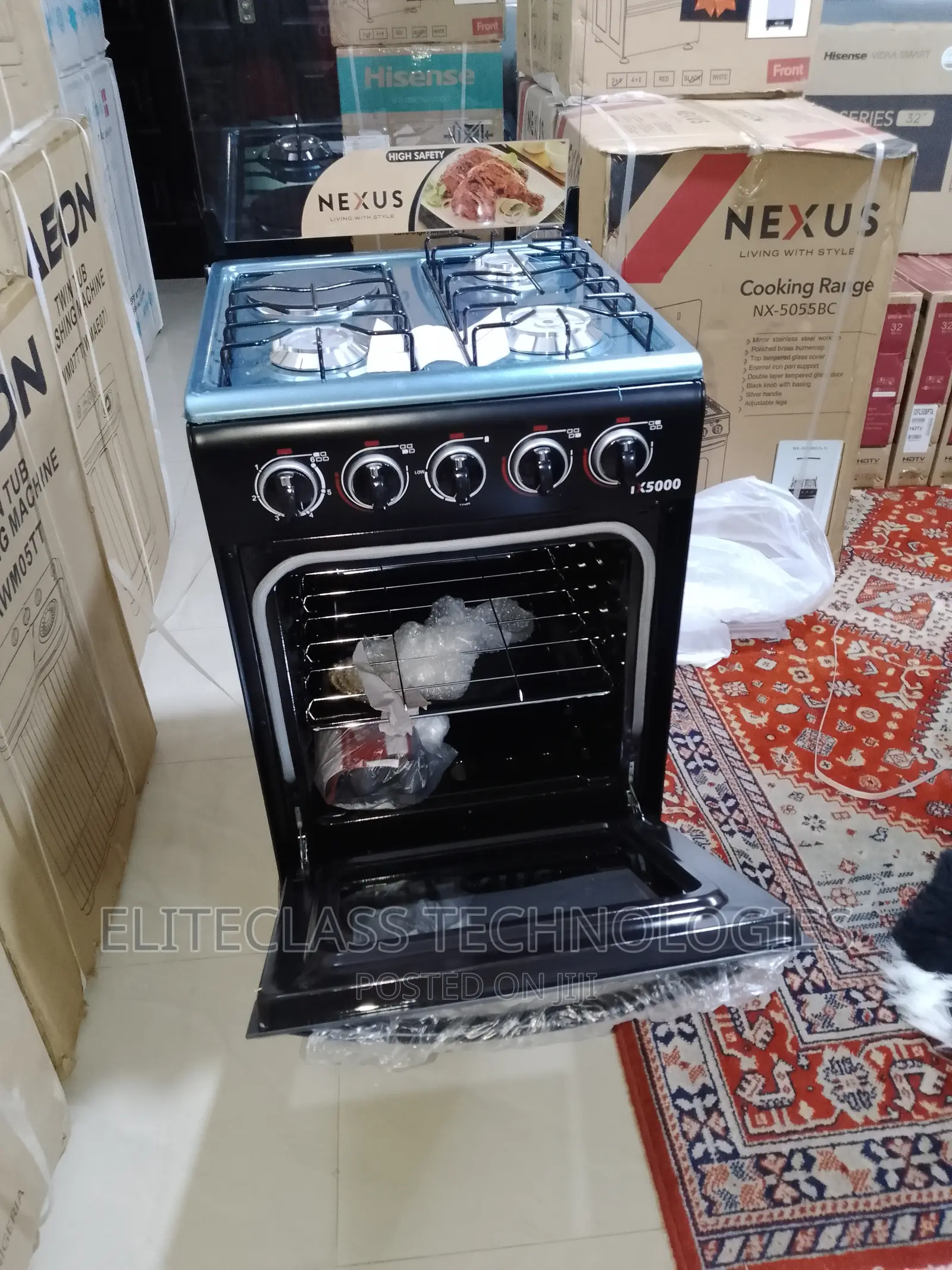 Brand New Nexus Gas Cooker 3+1(Hot Plate) Nx-5055bc
