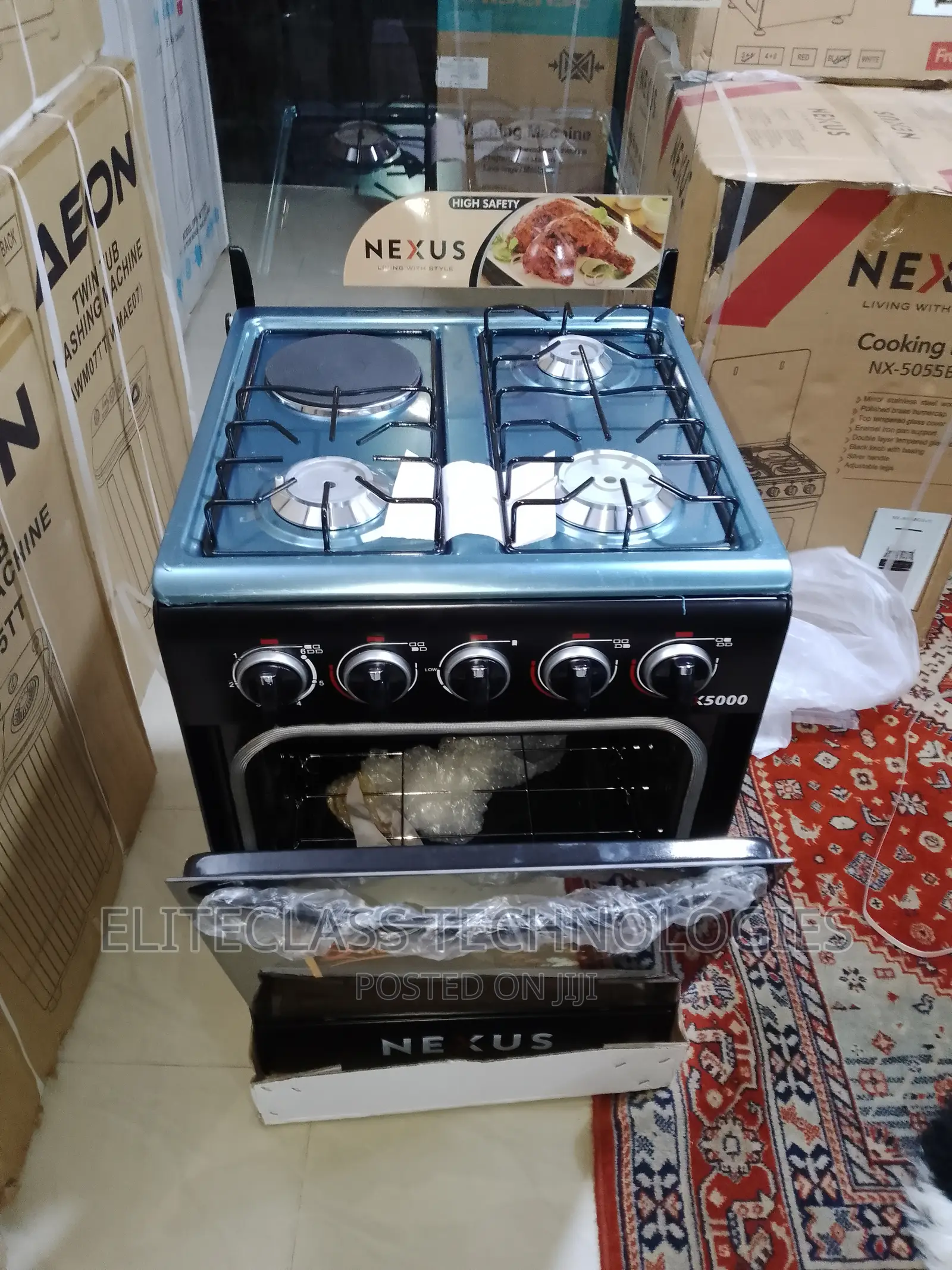 New Nexus Versatile Cooking Gas Cooker 3+1 Nx-5055bc