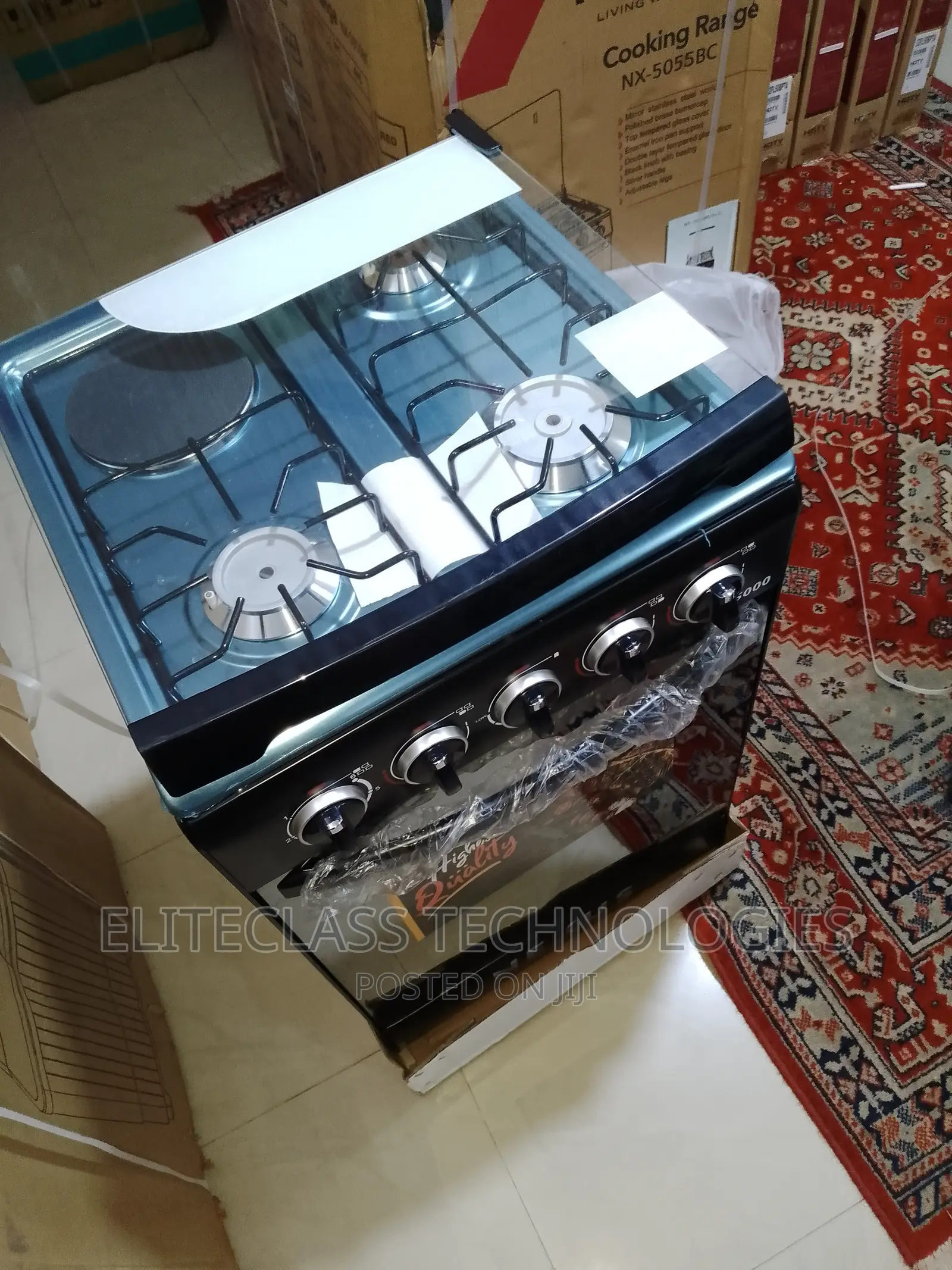 Nexus Gas Cooker 3+1 (Nx-5055bc) Come With Grill Tray