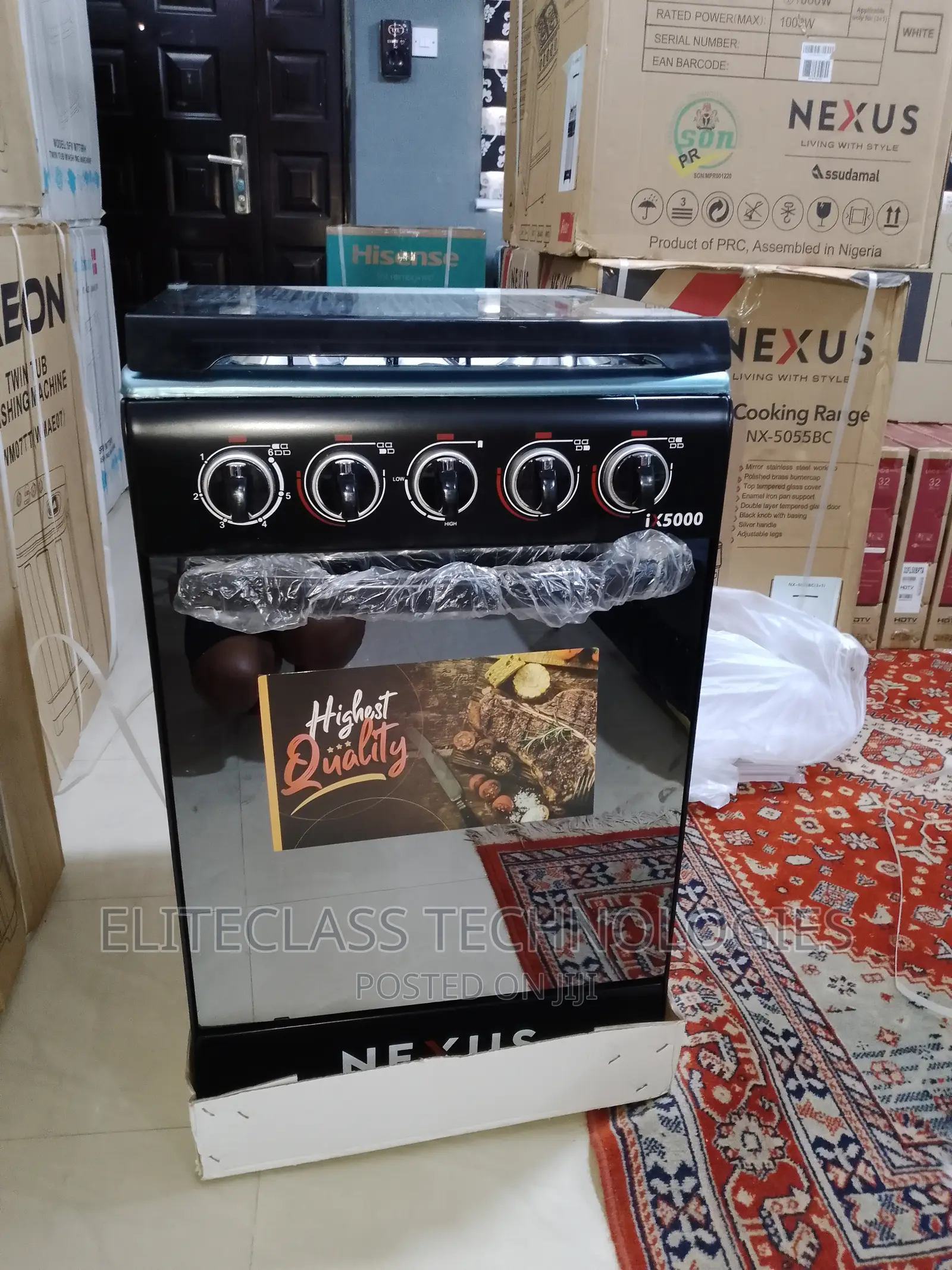 Durable and Brand New Nexus Gas Cooker 3+1 Nx-5055bc