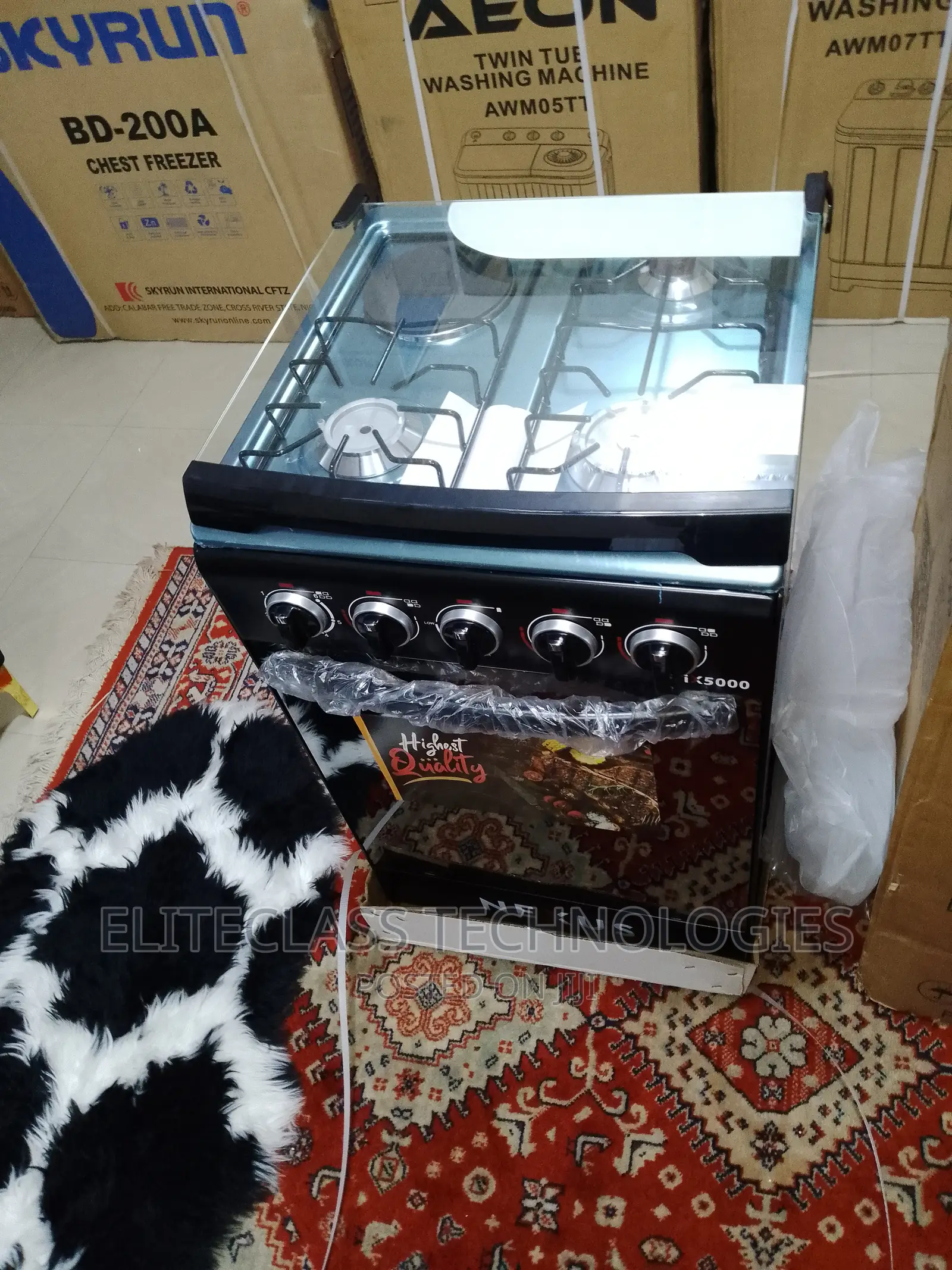 Versatile New Nexus Gas Cooker 3+1 Hot Plate {Nx-5055bc}