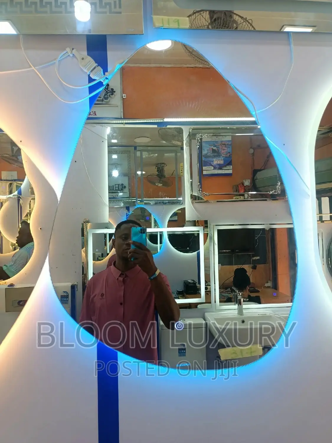 Beautiful Shape 3 Colour Led Light Mirror
