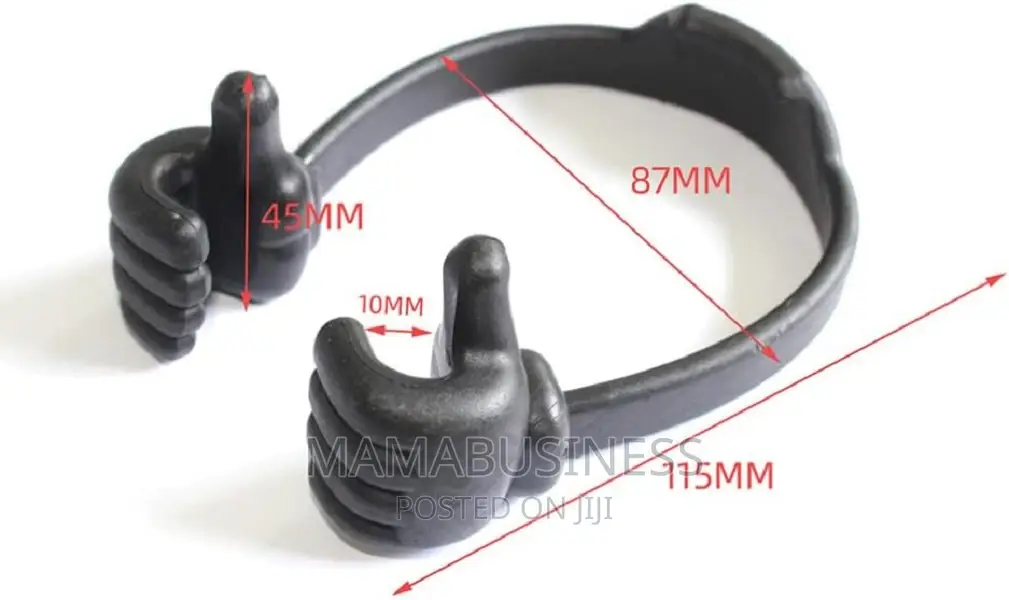 Thumbs Up Ok Stand For Mobile Phones And Tablets - Black