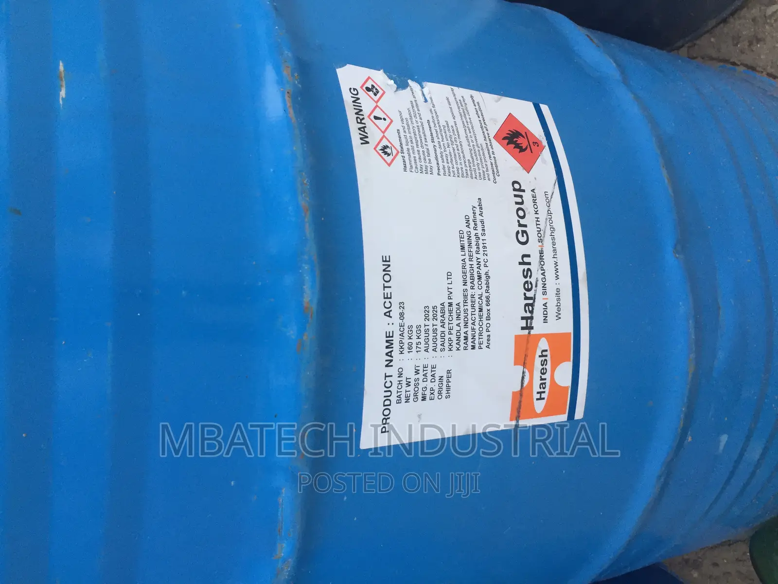 Acetone (190kg)