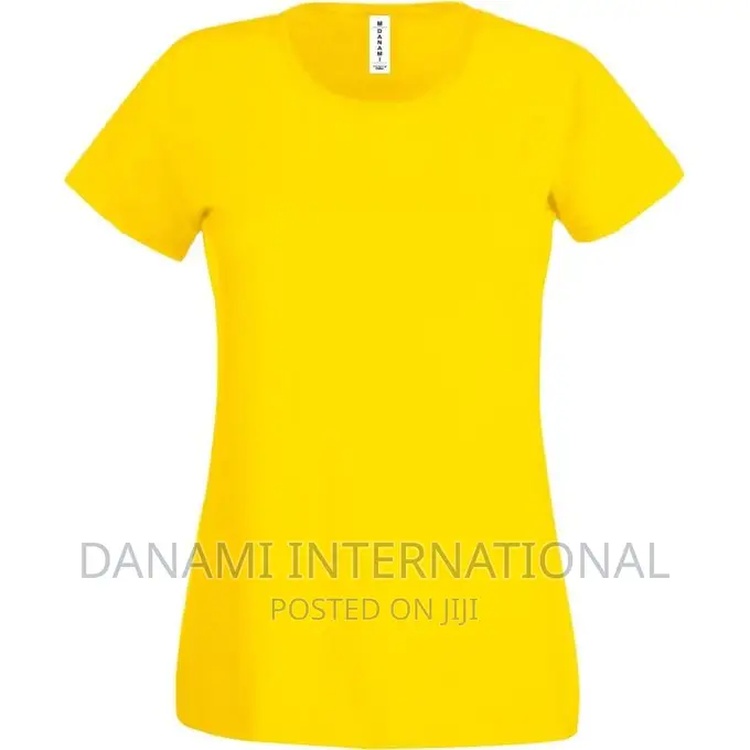 Danami Female Yellow Round Neck T-Shirt
