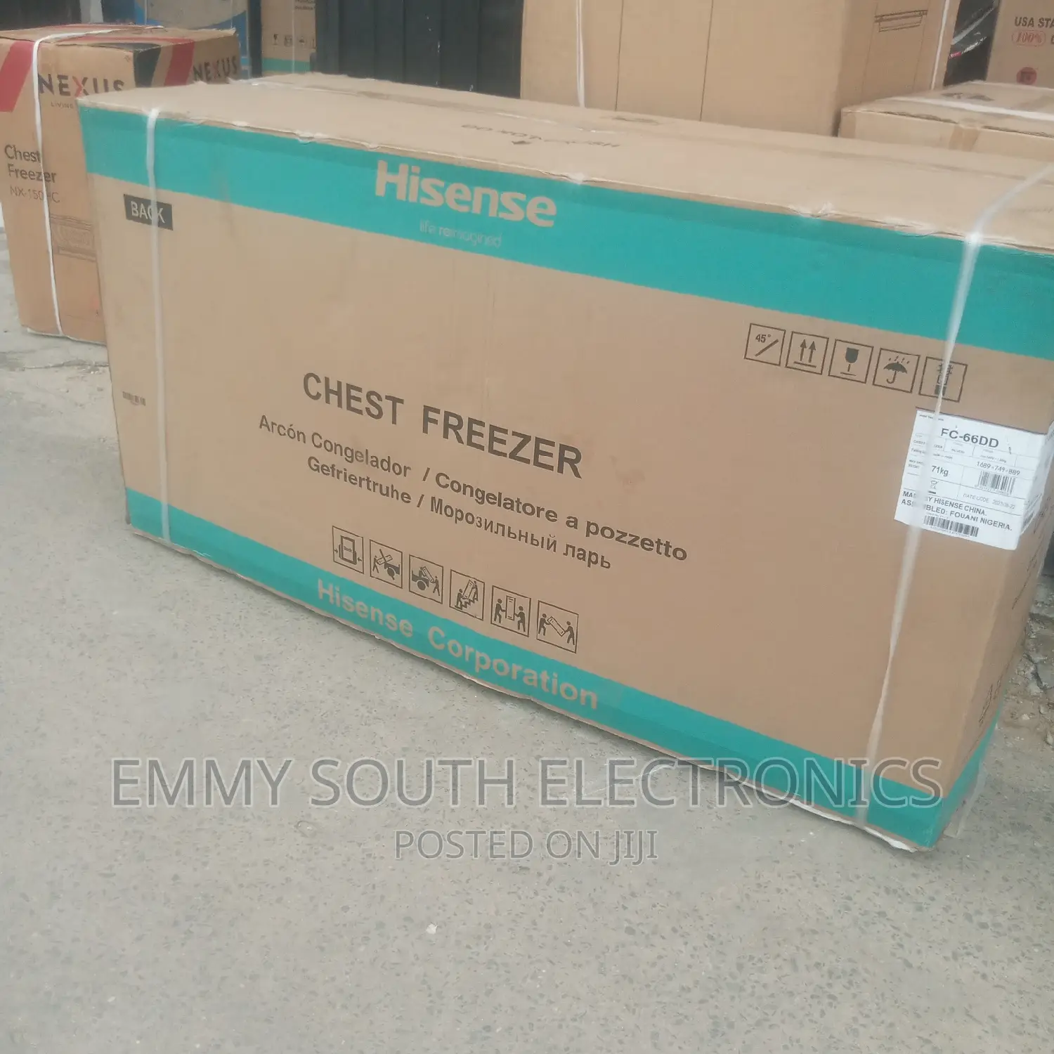 Hisense Double Doors Chest Freezer Low Voltage 6fit