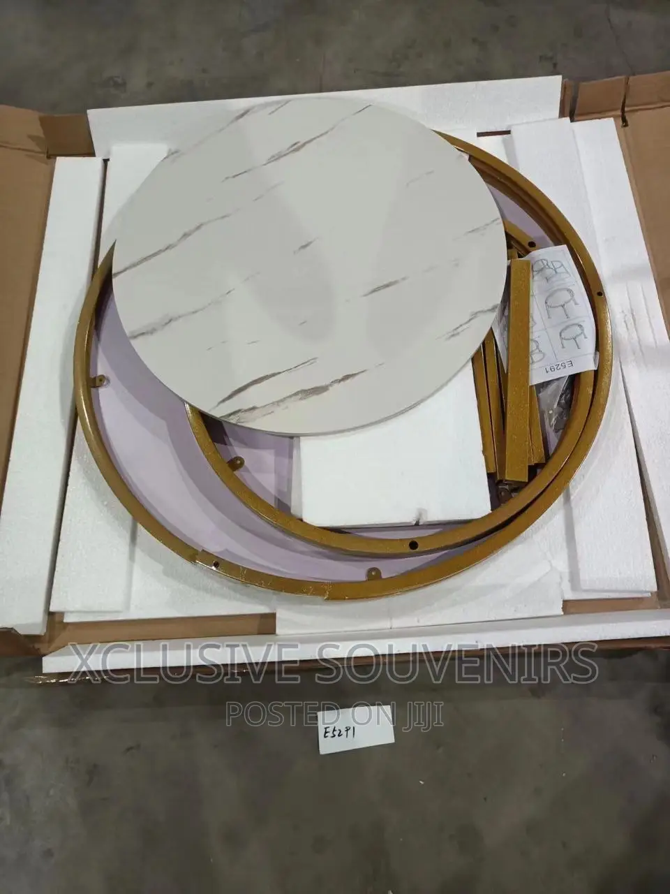 Nordic Center Table, Set of 2 Round Marble Nesting Center Table