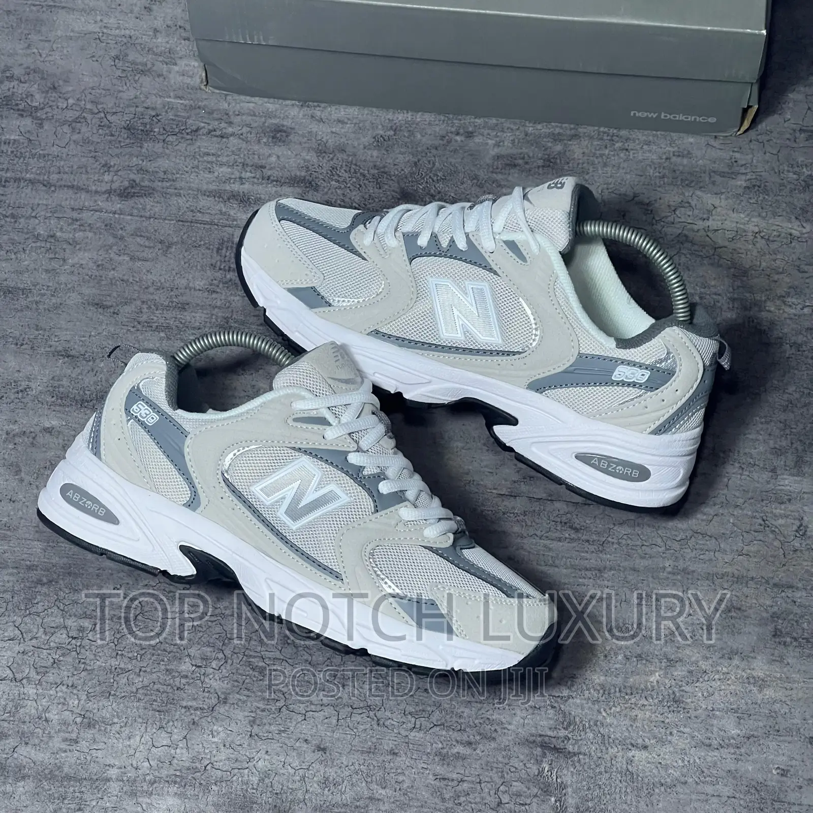 Original New Balance 530 Cream/White Men Women