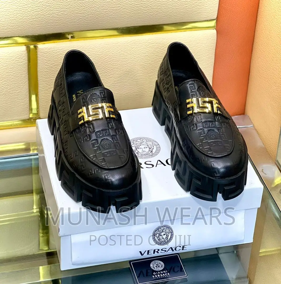 Versace Leather Casual Shoes