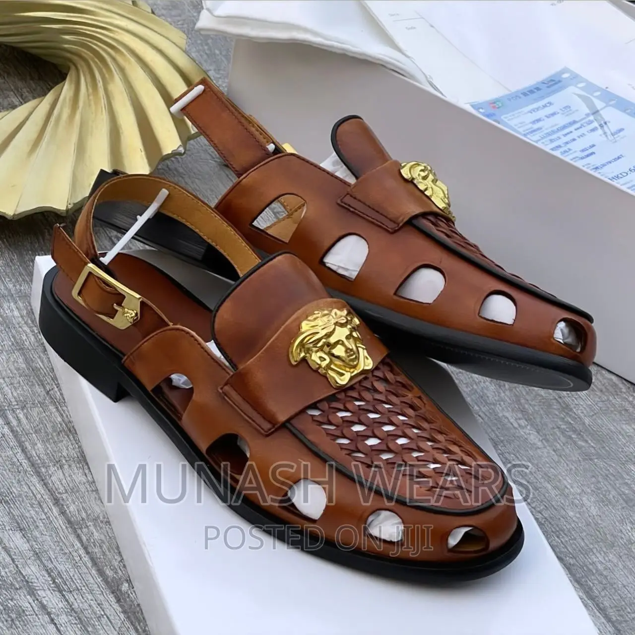 Versace Leather Shoe Sandal