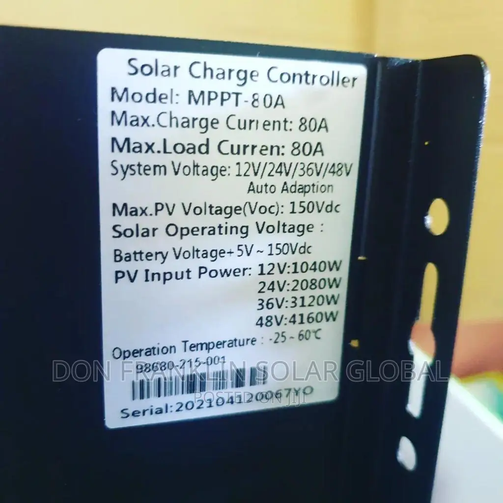 80ah Yohako MPPT Solar Charge Controller With the Warranty