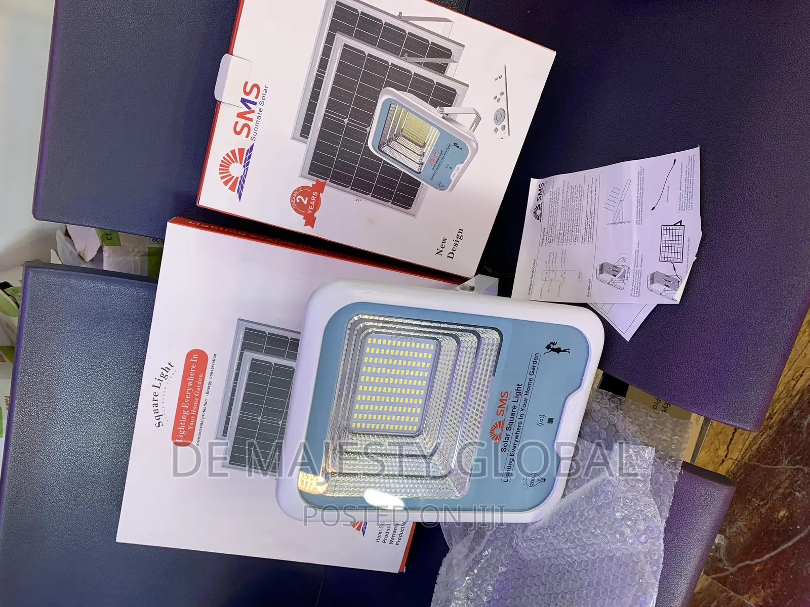200w SMS Solar Flood Lights With 2 Separate Panel and 2yrs W