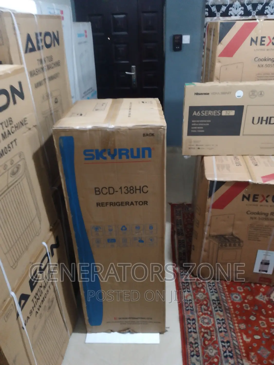 Skyrun Best Selling BCD-138HC Top Mount Double Door Fridge