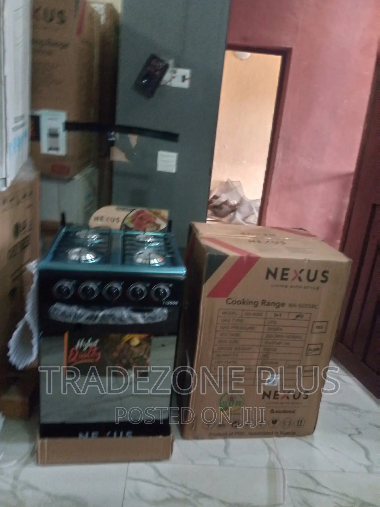 Free Standing Nexus 4+0 Gas Cooker-Nx-5055bc