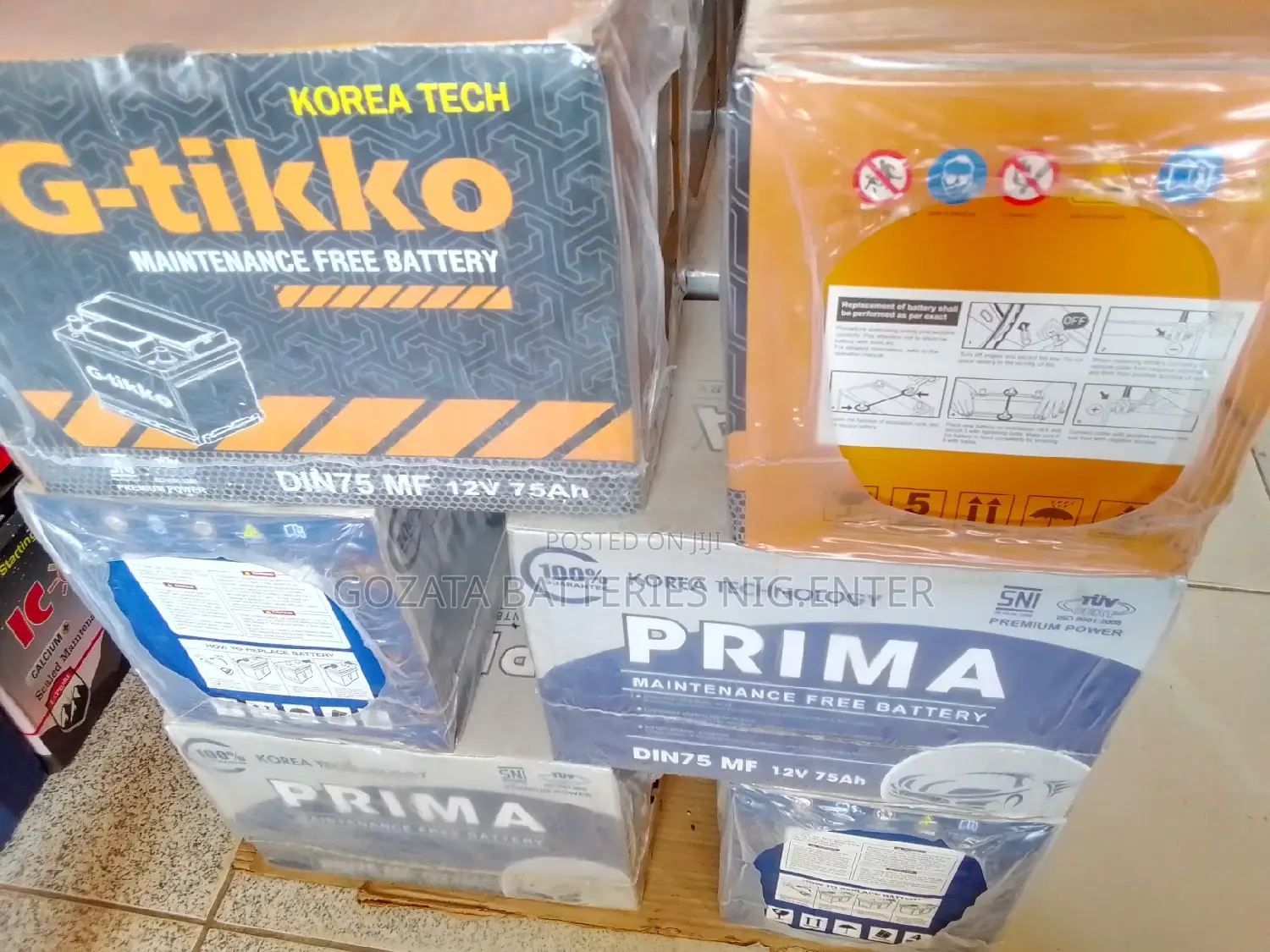 Quality Car Battery 75ah With 1year Guarantee