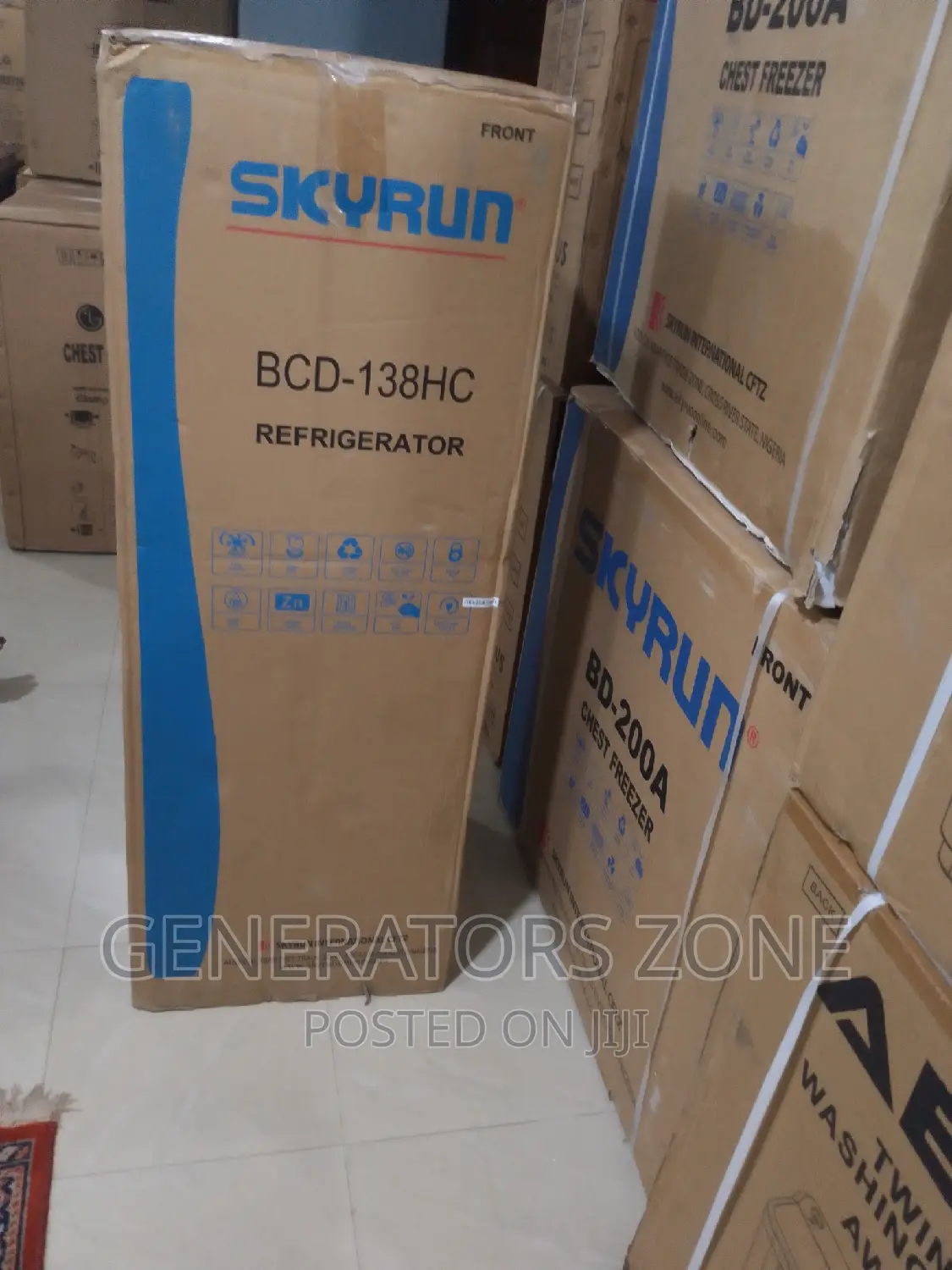Long Lasting and Durable|Skyrun 138l|Bcd-138hc Refrigerator