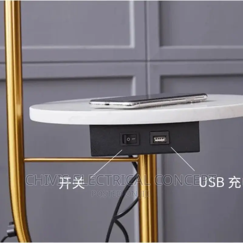 Fishing Led Floor Lights for Living Room Wireless Charging