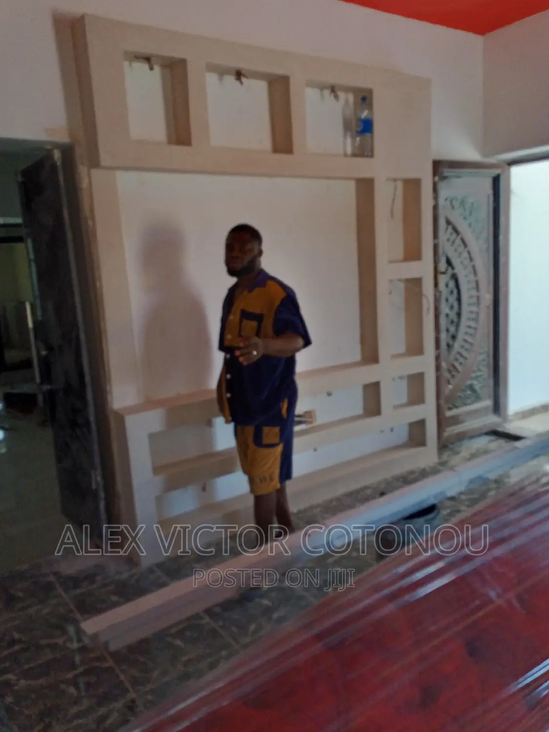 Wall Screeding and TV Stand Installation