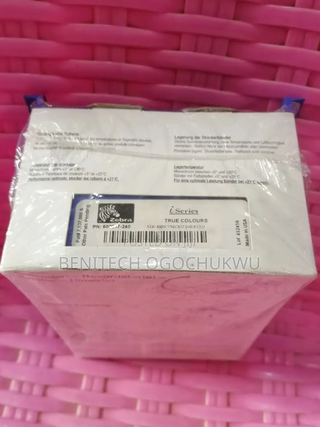 Zebra True Colours for P120i Ribbon