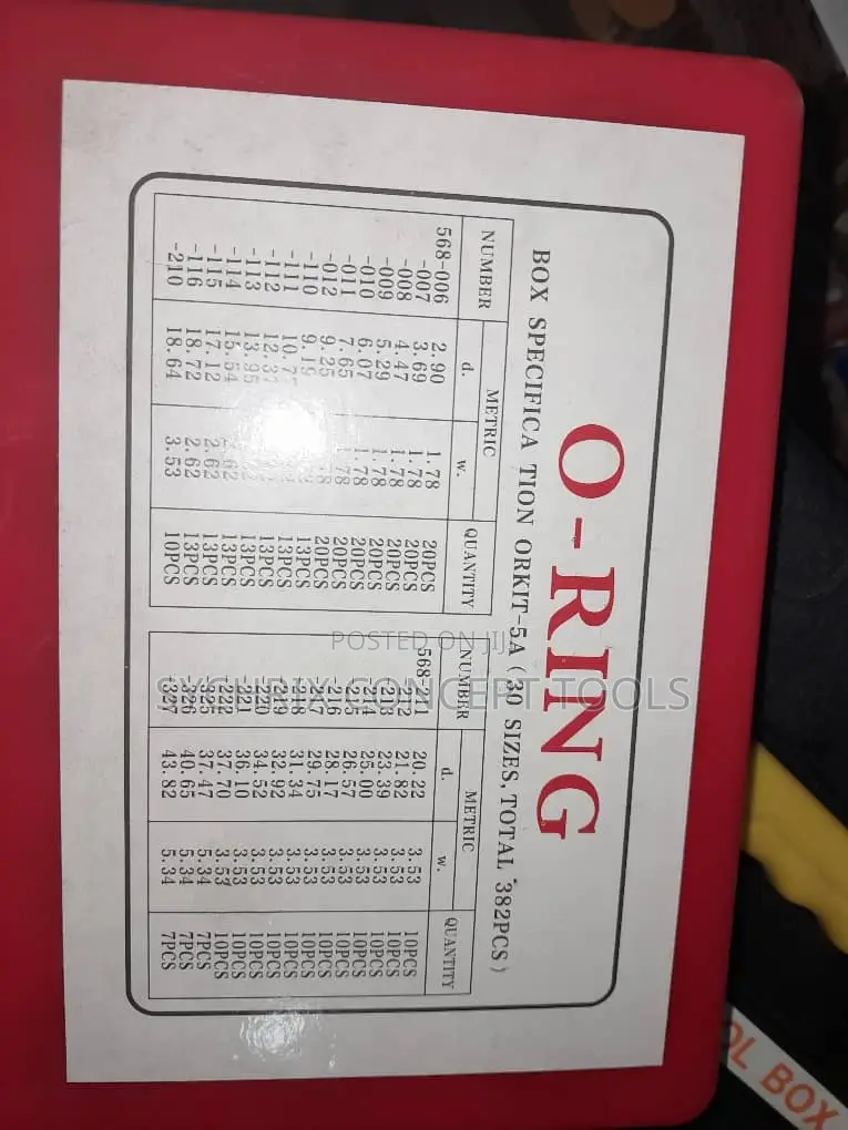 O- Ring 30 Sizes
