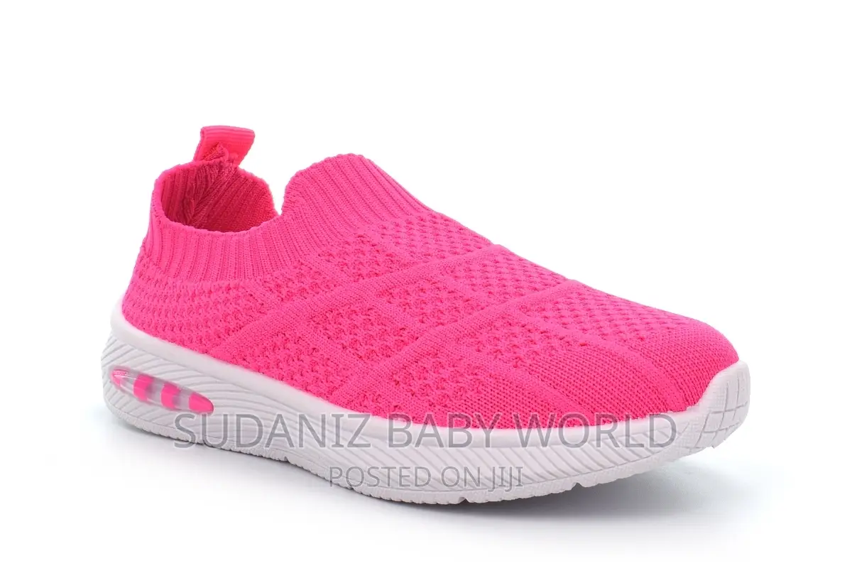 Dr Kevin Girls Stretch Slip on Trainers Pink