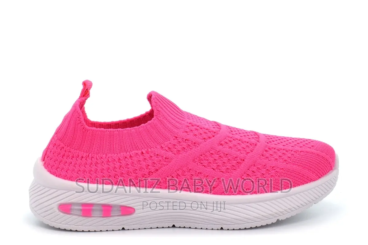 Dr Kevin Girls Stretch Slip on Trainers Pink