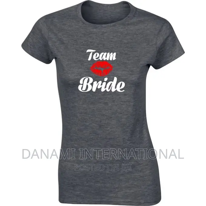 Danami Team Bride Printed Dark Grey Femalet-Shirt