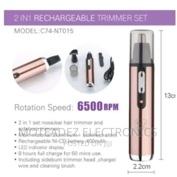 Kiki 2-in-1 Rechargeable Nose Ear Trimmer Sets