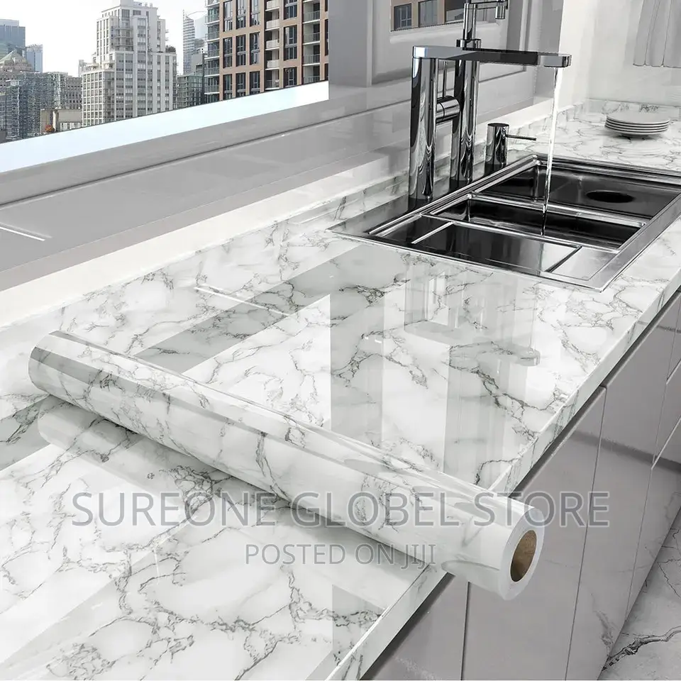 3D Marble Sticker Wallpaper