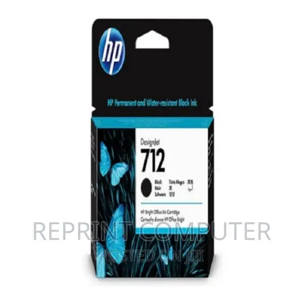 Hp 712 80-Ml Black Designjet Ink Cartridge