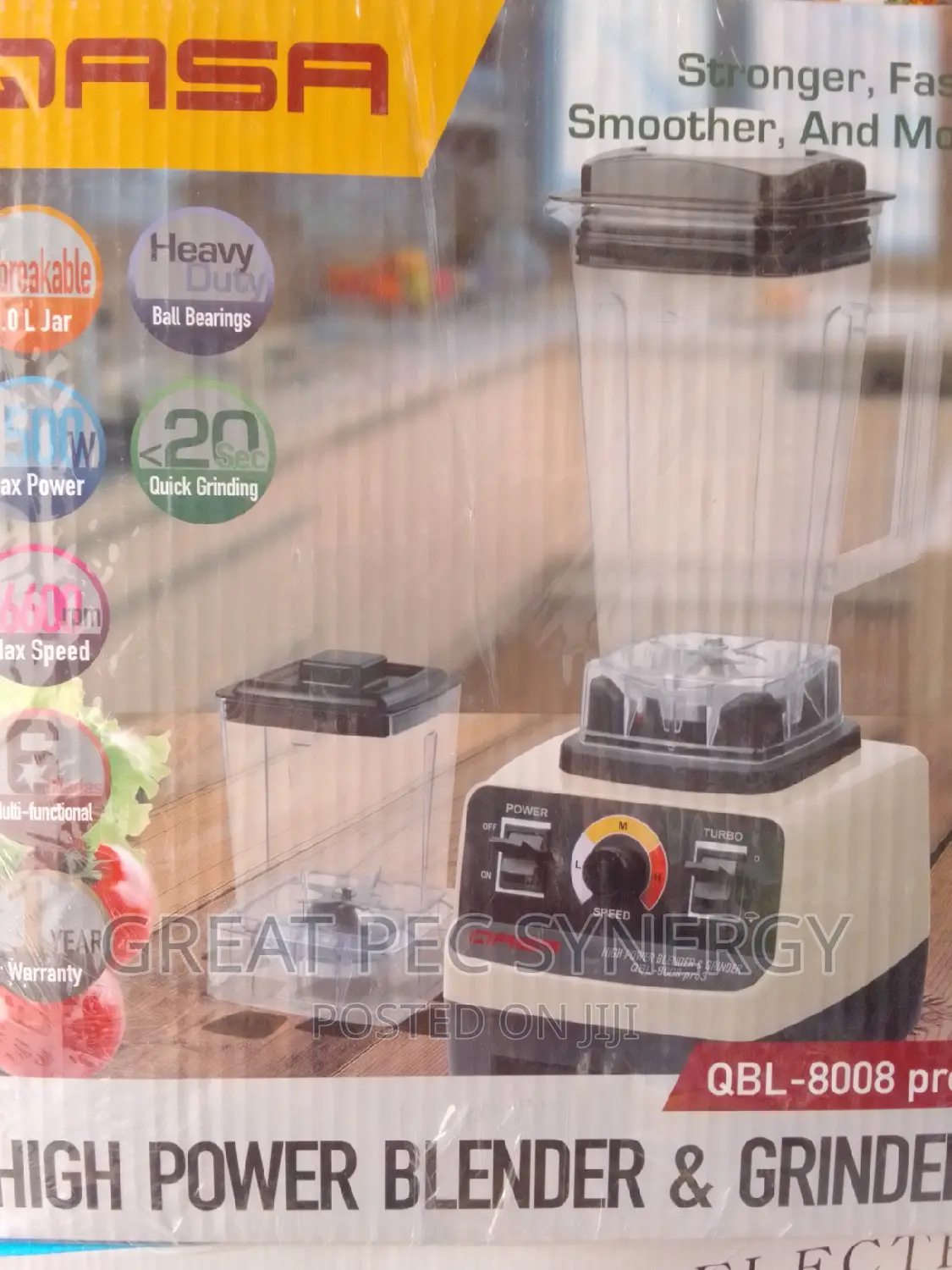 1500w Qasa Blender and Grinder