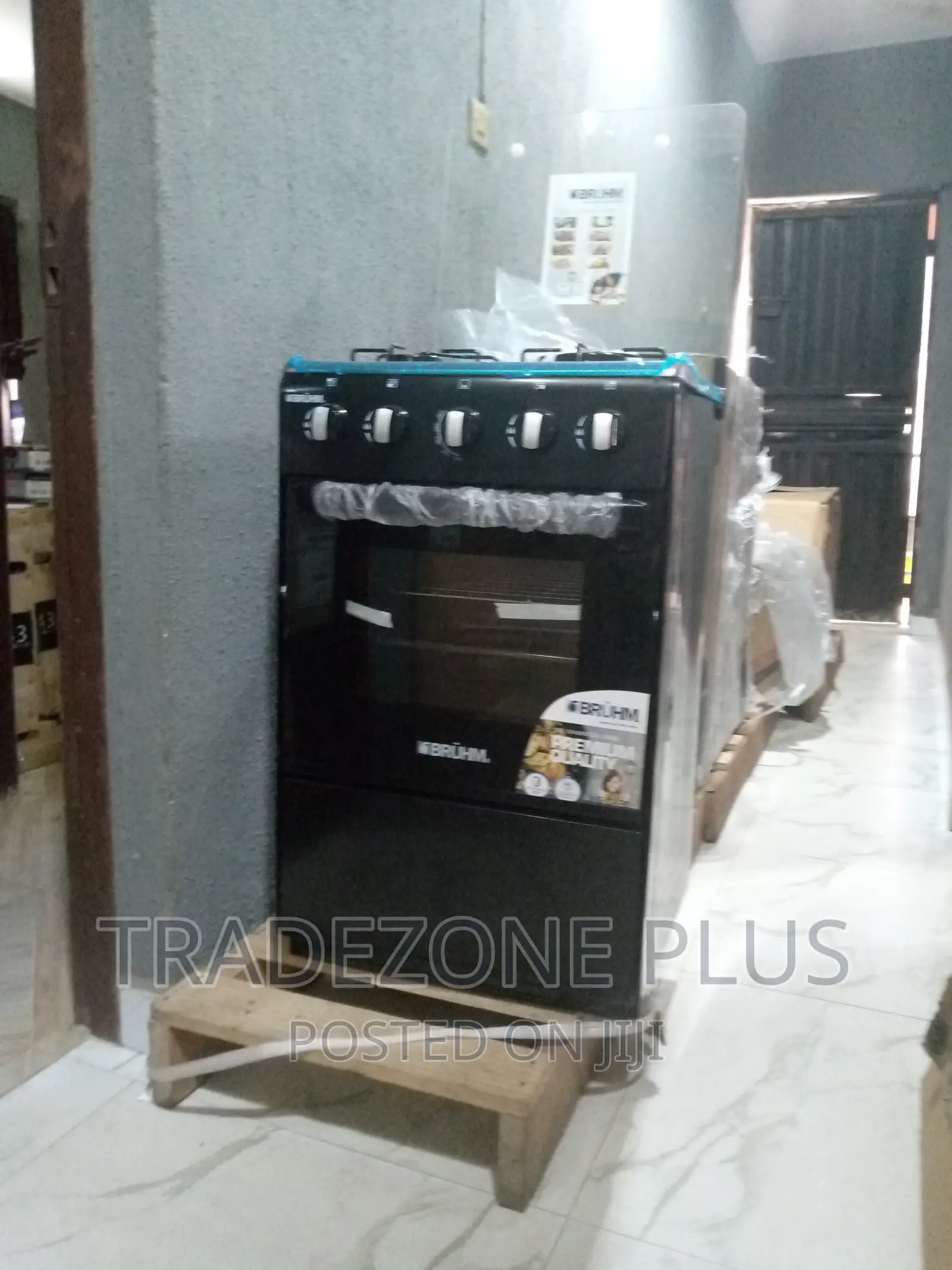 Brand New BGC-5540ib Bruhm 4+0 Gas Cooker