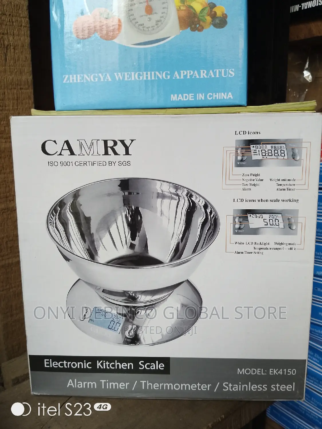 Camry 5kg 1g Digital Kitchen Food Scale With Alarm Timer